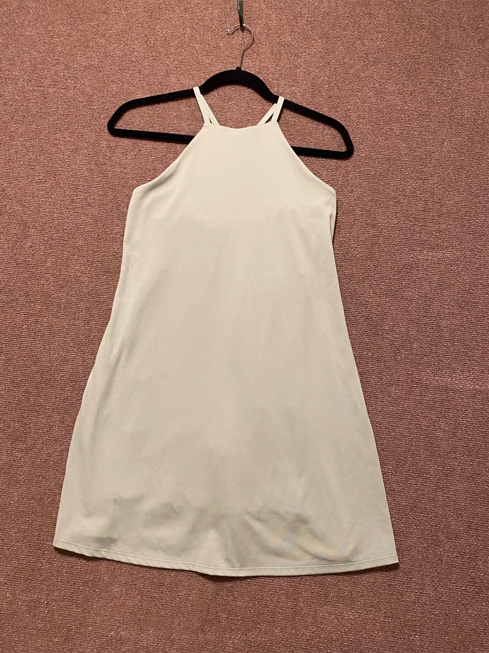 Madewell MWL Flex Fitness Dress Size S Sage Gray Built In Shorts